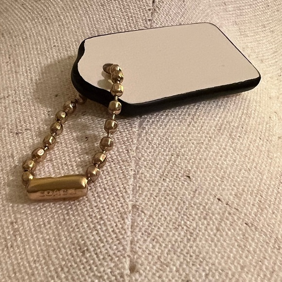 Coach Cream and Gold Key Fob or Bag Hang Tag NWOT - Picture 5 of 5